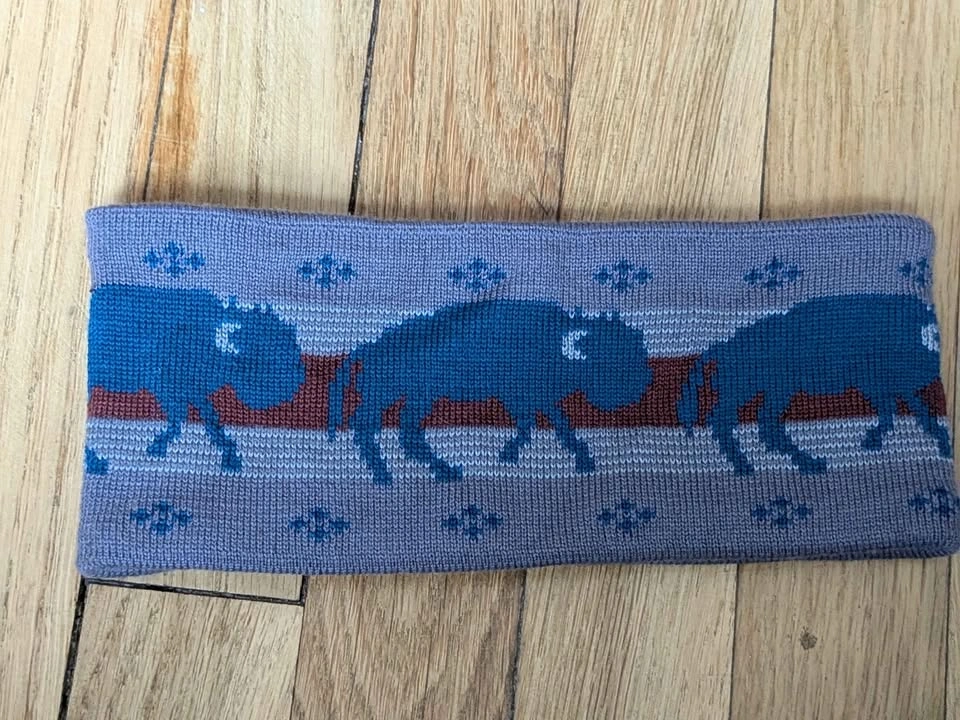 Pendleton Buffalo Bison Knit Fleece-Lined Headband Ear Warmer - photo 4