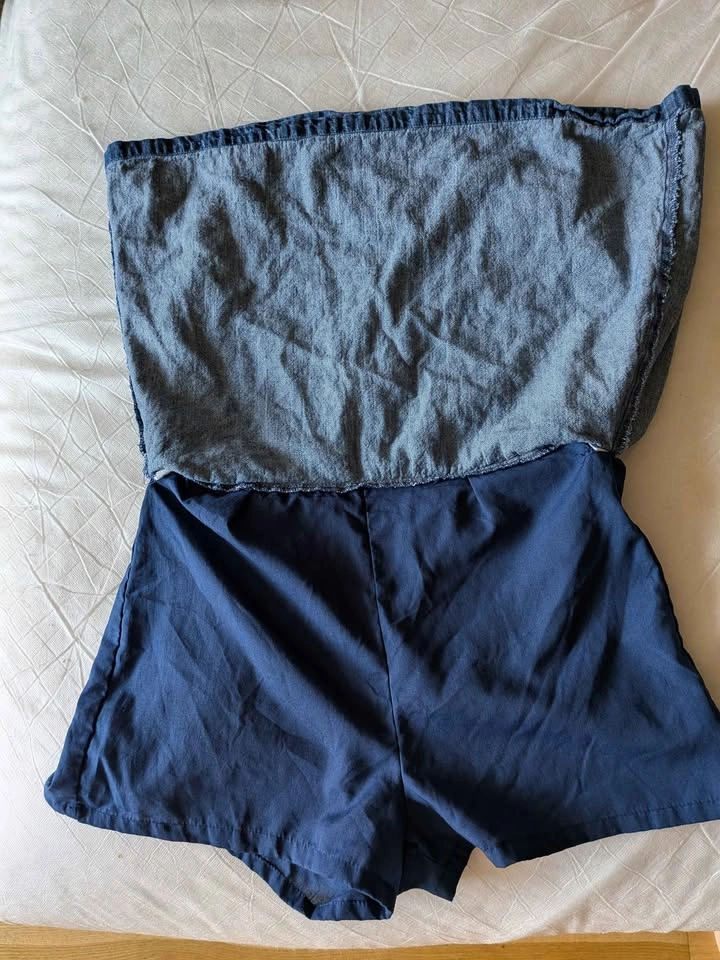 Old Navy Pull-on Denim Skort Size S Built-In Shorts Blue - photo 3