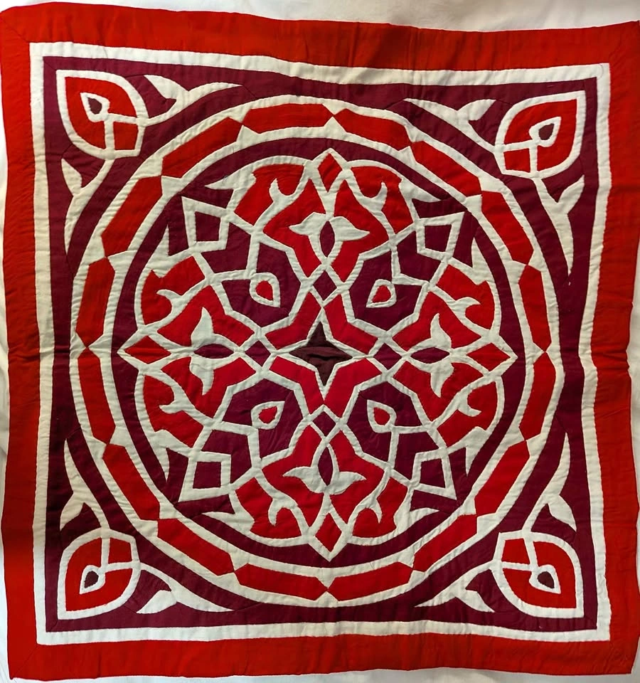 Large Egyptian Khayamiya Wall Hanging Appliqué Tapestry 30x30
