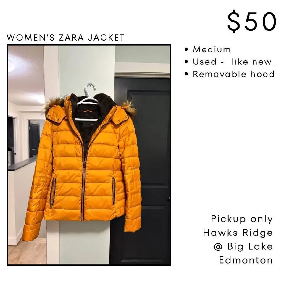 Women’s Zara Winter Jacket - Medium
