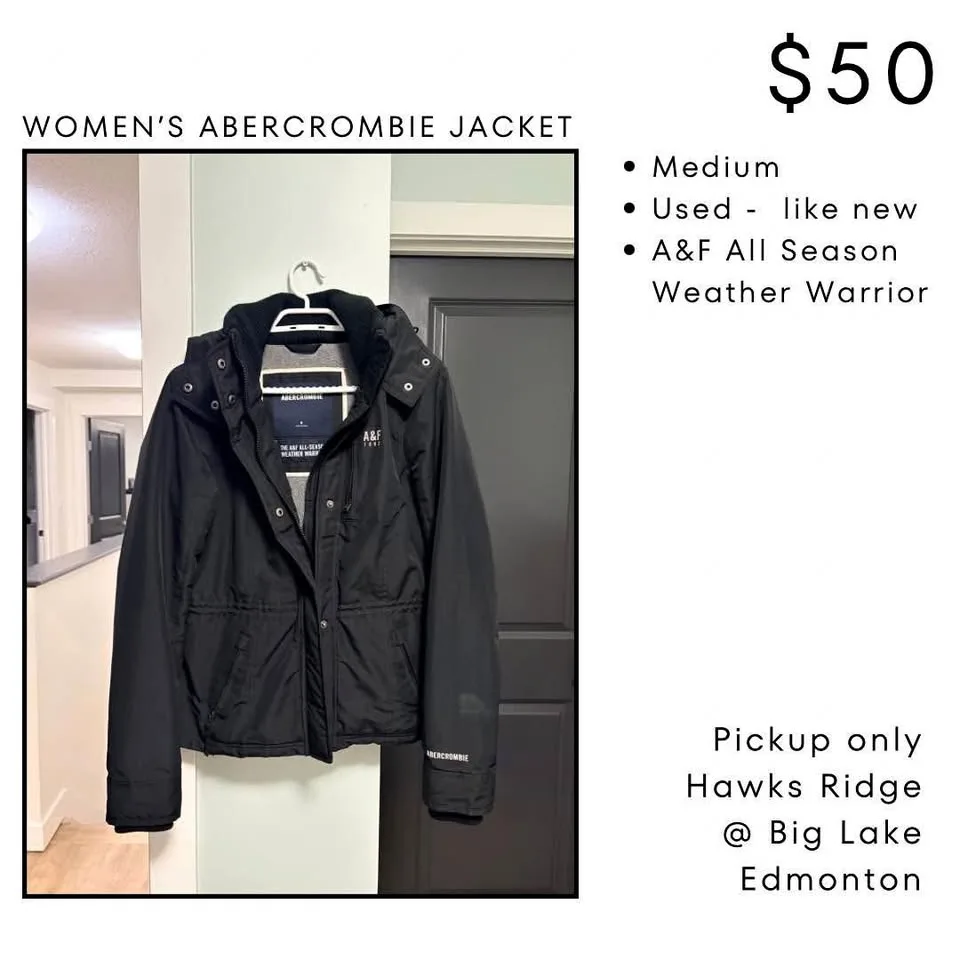 Women’s Abercrombie Jacket - Medium