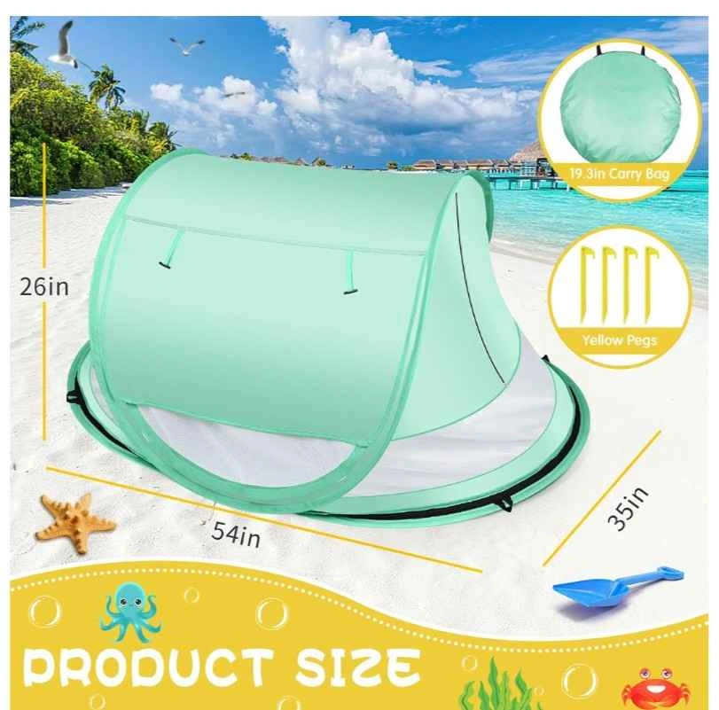 Kapeazo Pop Up Baby Beach Tent Sun Shade UPF 50 Shelter - photo 2