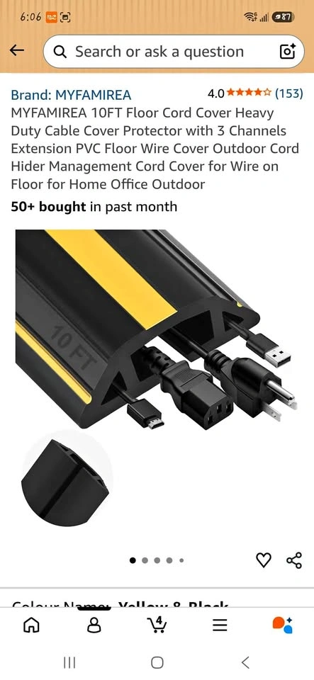 10FT Floor Cord Cover