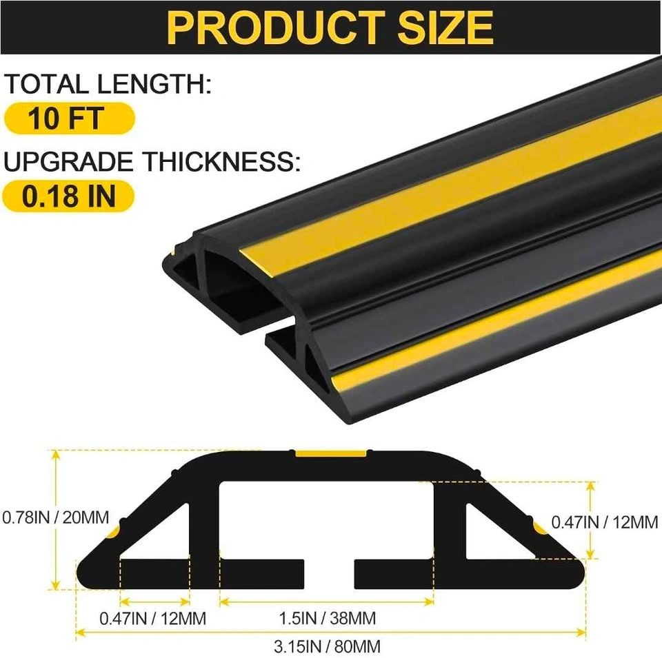 10FT Floor Cord Cover - photo 2