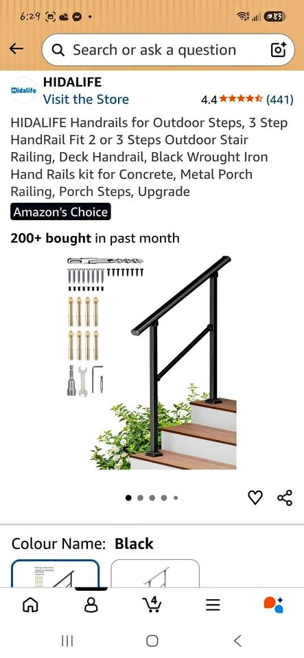 Handrails for Outdoor Steps