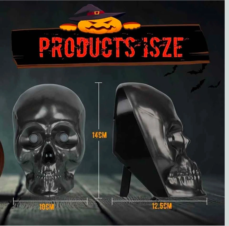 Halloween Projector Lights, Skull Shape with Remote Control - photo 2