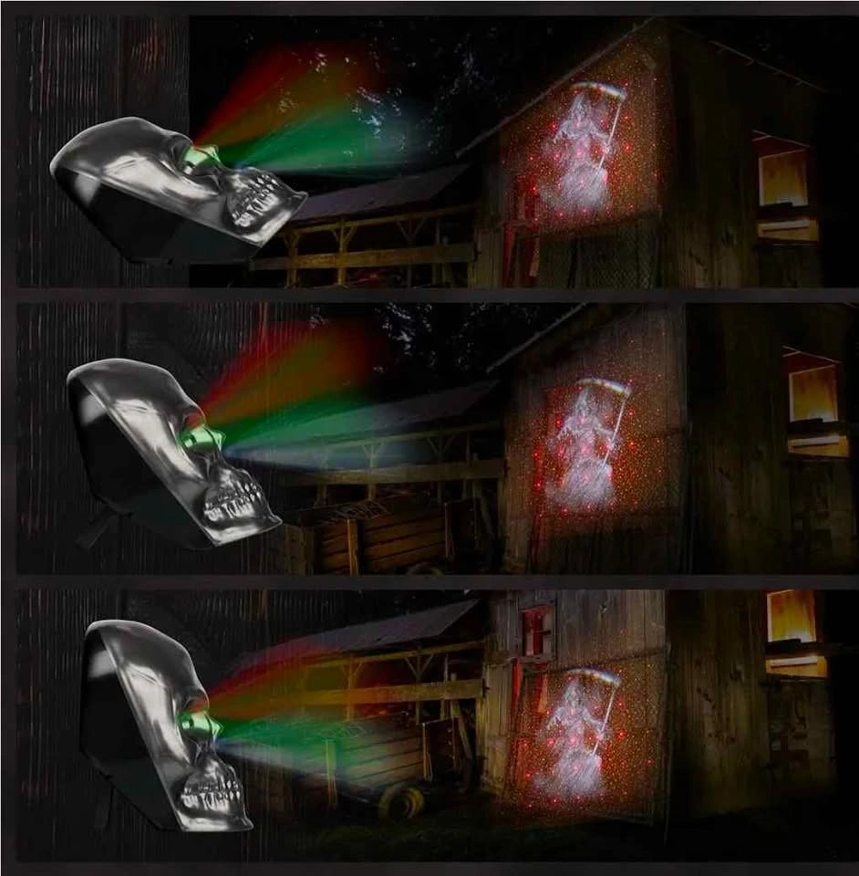 Halloween Projector Lights, Skull Shape with Remote Control - photo 4