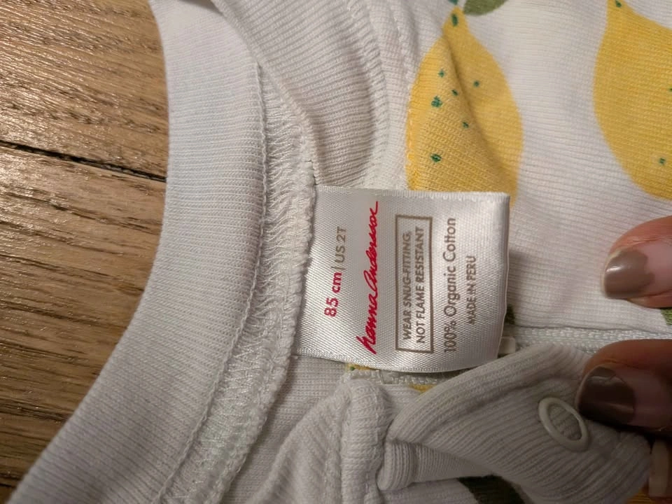 Set of 2 Hanna Andersson 2T Organic Cotton Zip Sleepers - photo 3