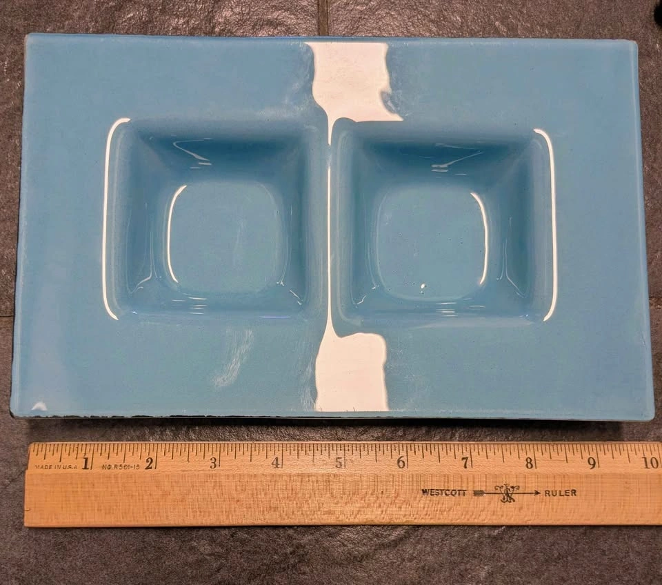 Flying Tiger Copenhagen Glass 2 Compartment Snack Dip Tray - photo 3