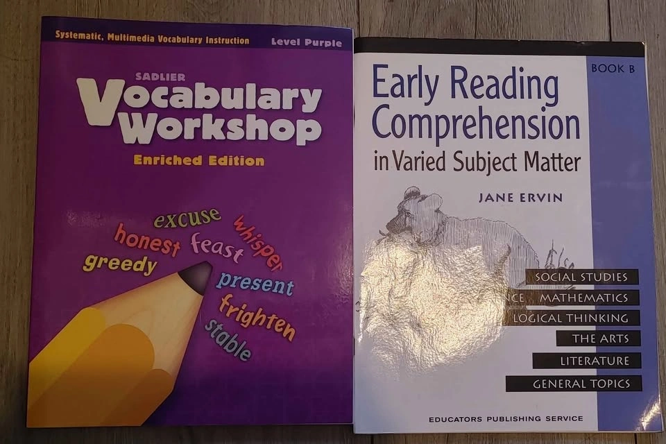 2 English Workbooks & Tote - Sadlier Vocabulary & Reading - photo 2