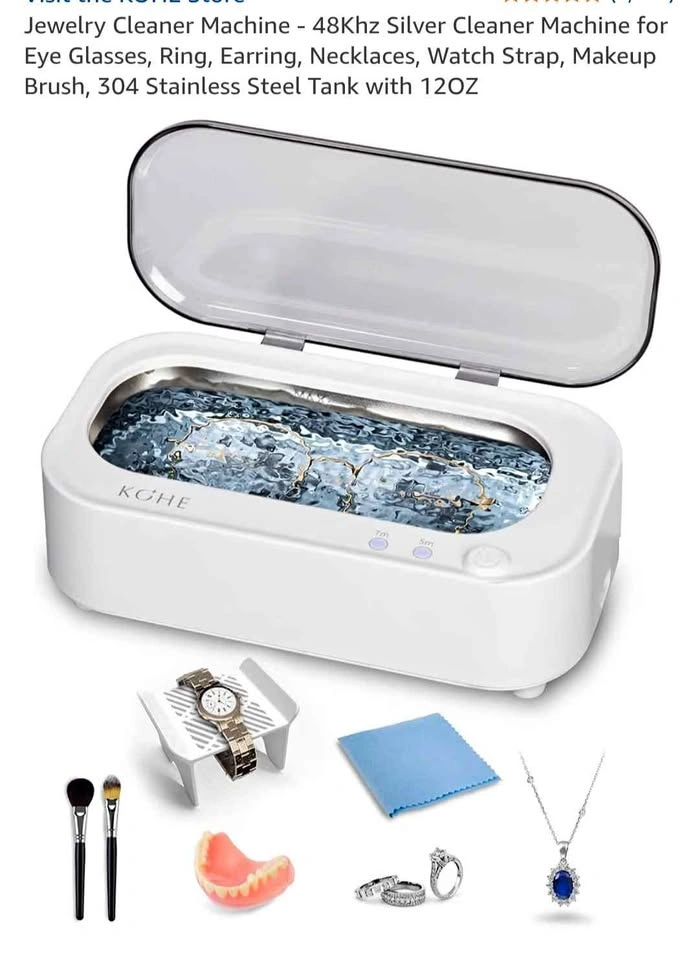 KOHE Ultrasonic Jewelry Cleaner Machine - 48Khz 12OZ