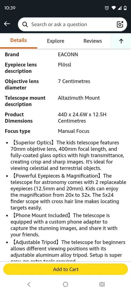 Telescope-EACONN image indicator(5)