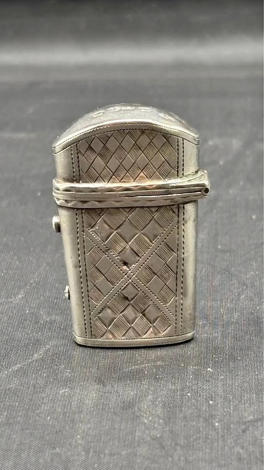 1802 Georgian Sterling Silver Pocket Box / Toothpick Case