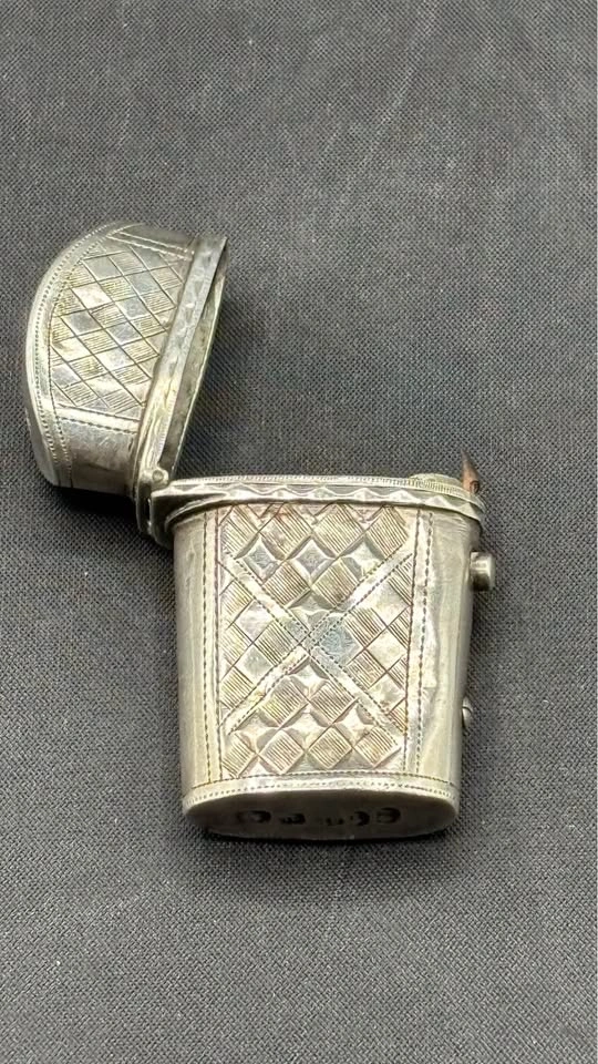 1802 Georgian Sterling Silver Pocket Box / Toothpick Case - photo 3