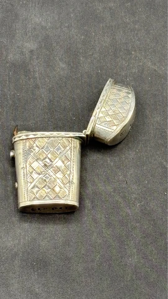 1802 Georgian Sterling Silver Pocket Box / Toothpick Case - photo 4