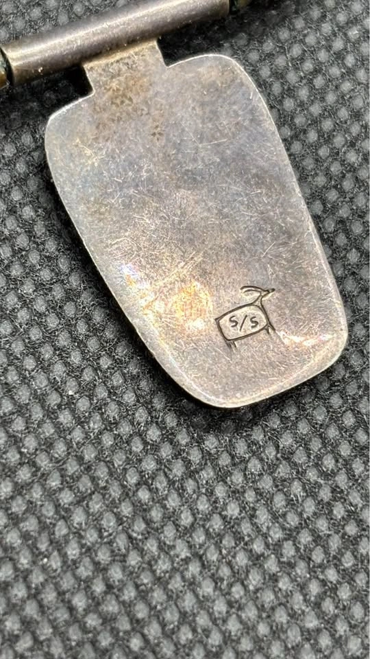 Vintage Sterling Silver Petroglyph Pendant Necklace - photo 4