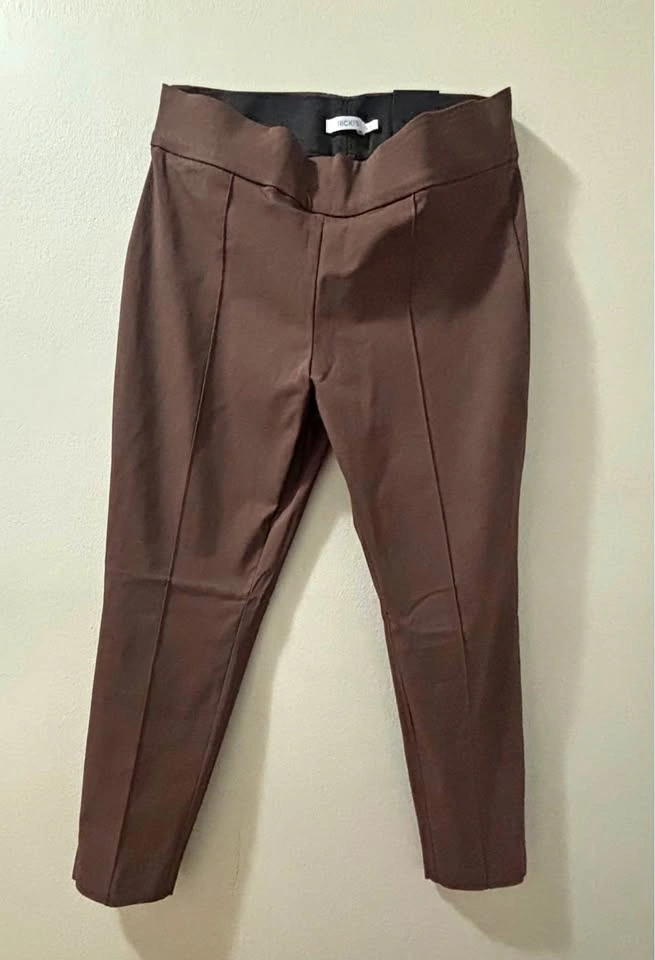 NWT Alfie pull slim womens dress pants-brown