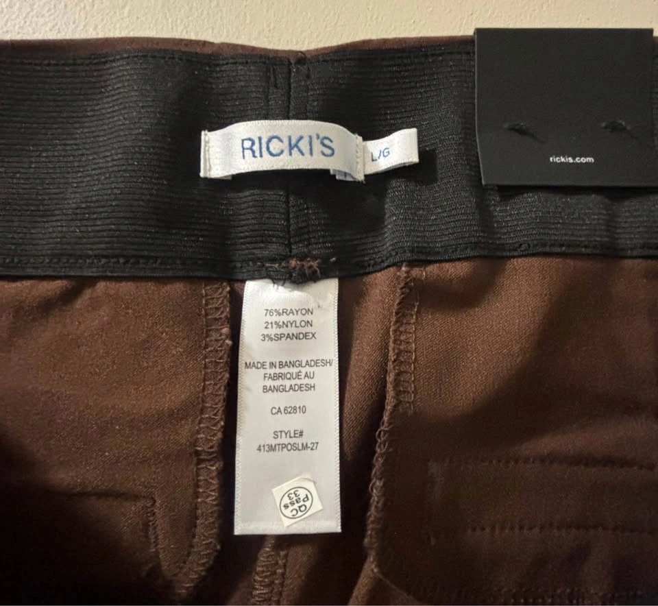 NWT Alfie pull slim womens dress pants-brown - photo 2