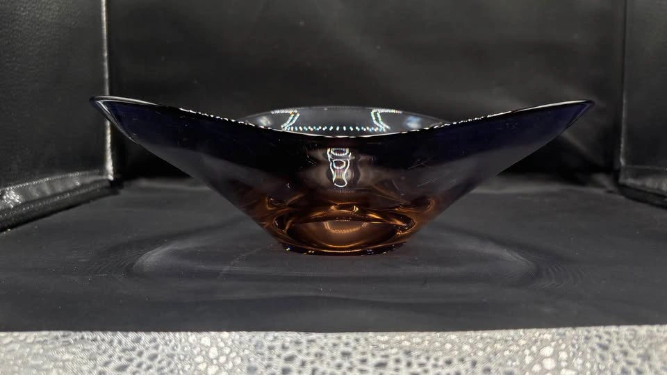 MCM Scandinavian Smoked Amethyst Glass Bowl (Per Lütken) - photo 3