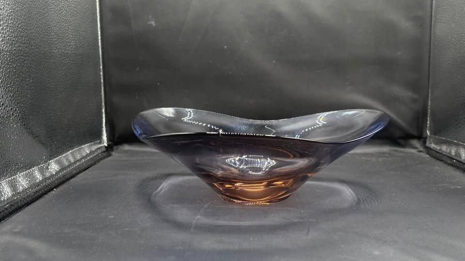 MCM Scandinavian Smoked Amethyst Glass Bowl (Per Lütken) - photo 4