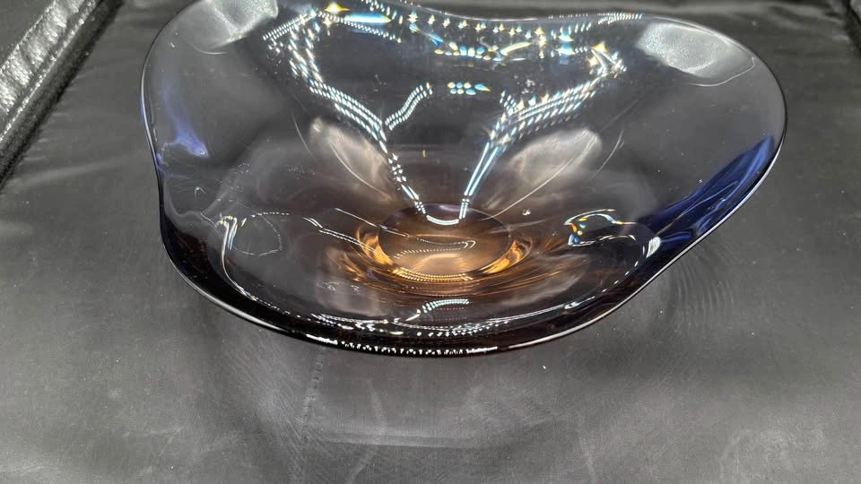 MCM Scandinavian Smoked Amethyst Glass Bowl (Per Lütken) - photo 5