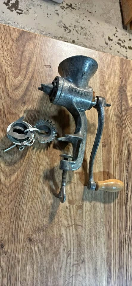 Vintage Porkert No. 2 Cast Iron Meat Grinder / Mincer