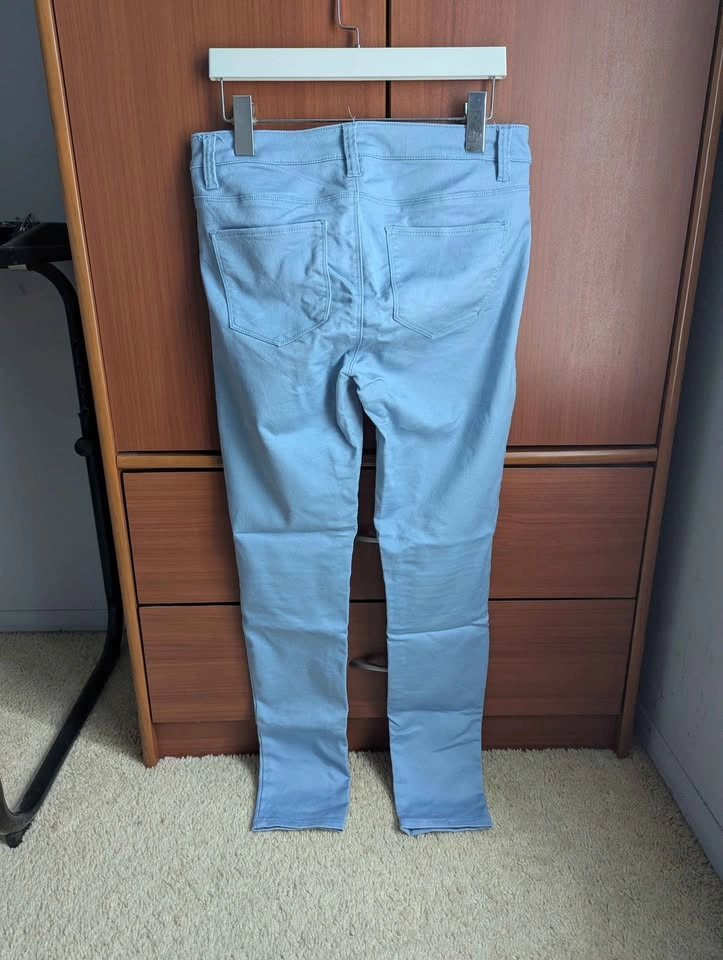 Design Lab skinny fit pants light blue size 28 - photo 2