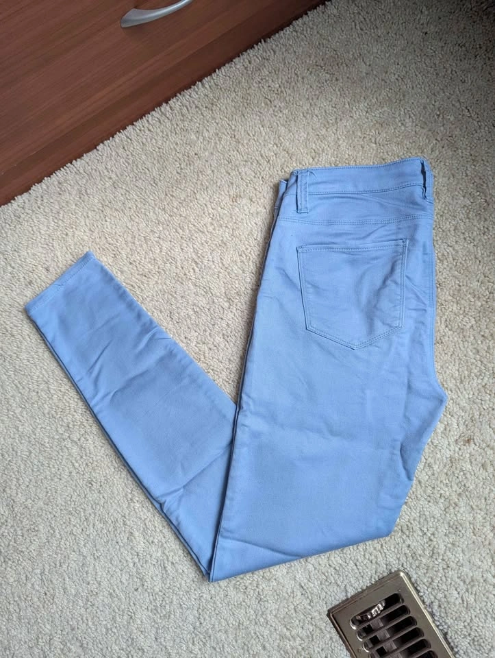 Design Lab skinny fit pants light blue size 28 - photo 3
