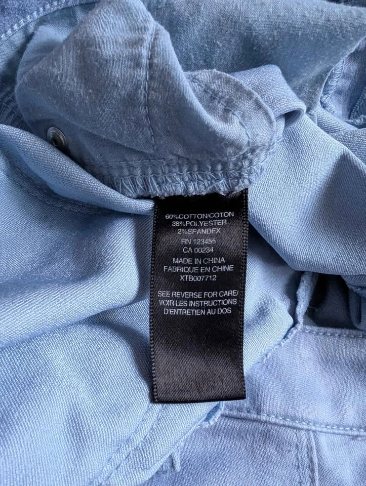 Design Lab skinny fit pants light blue size 28 - photo 5