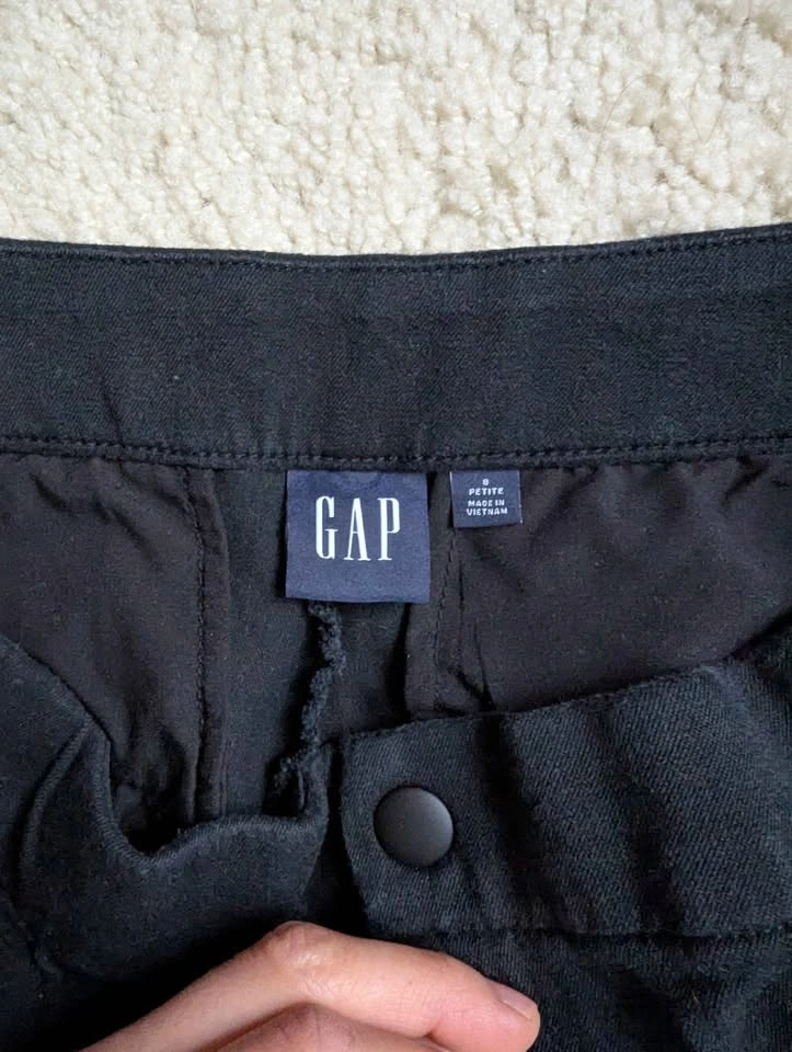 Gap High Rise BiStretch Flare pants black size 8 petite - photo 5