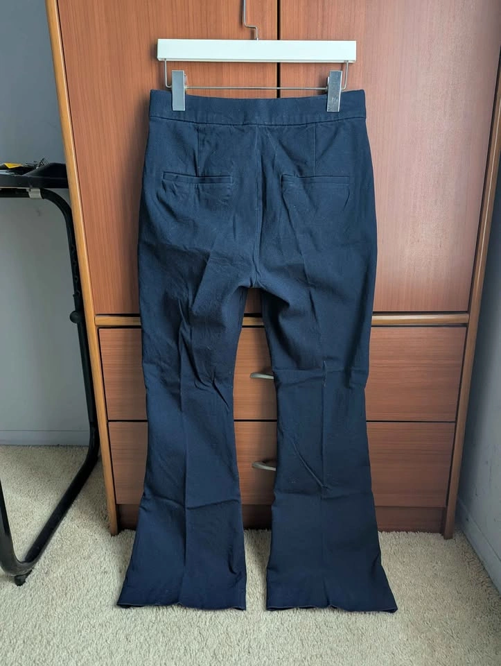 Gap High Rise BiStretch Flare pants dark blue size 8 petite - photo 2