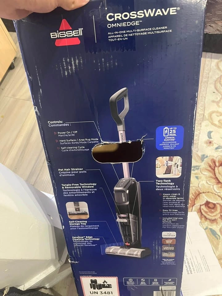 BISSELL CrossWave OmniEdge Cordless Wet/Dry Vacuum & Floor Washe - photo 2