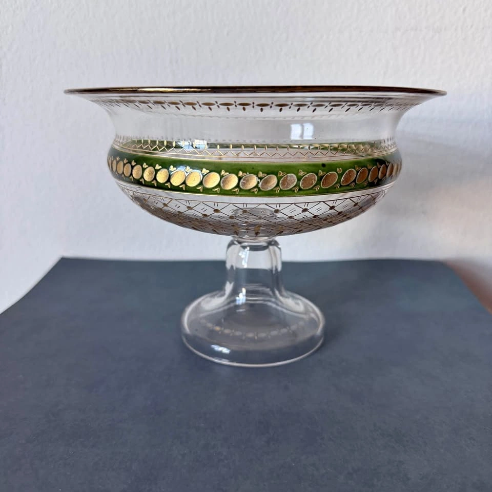 Antique Venetian Murano Glass Coppa Goblet Centerpiece