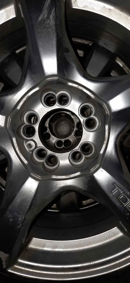 235/45R17 Studded Tires on Aluminum Rims + Spare Tire - photo 3