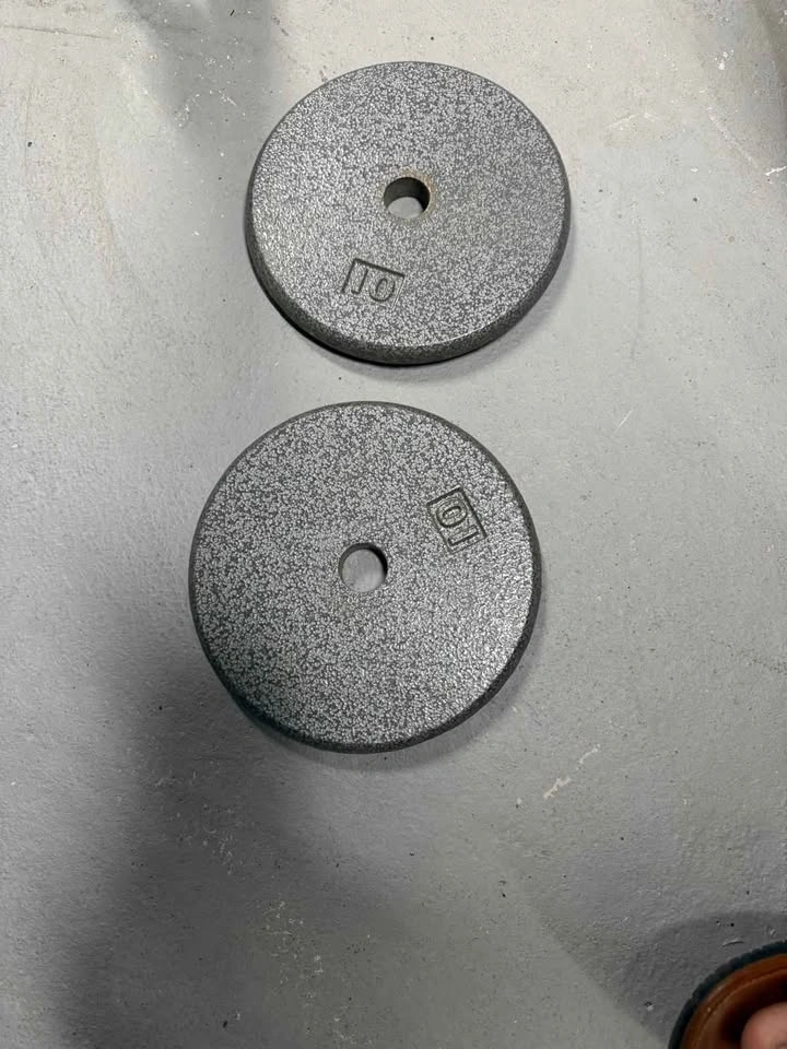 EZ Curl Bar with Two 10lb Weight Plates - photo 2