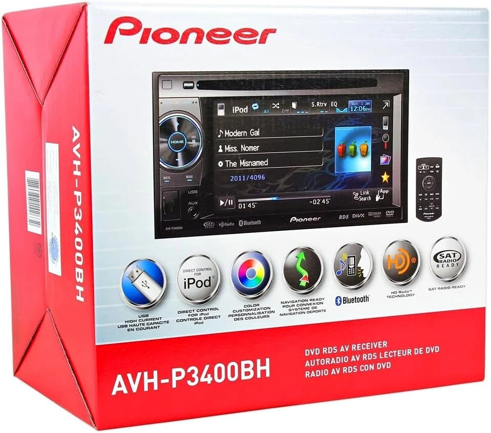 Pioneer CD/DVD Double DIN Deck NEW