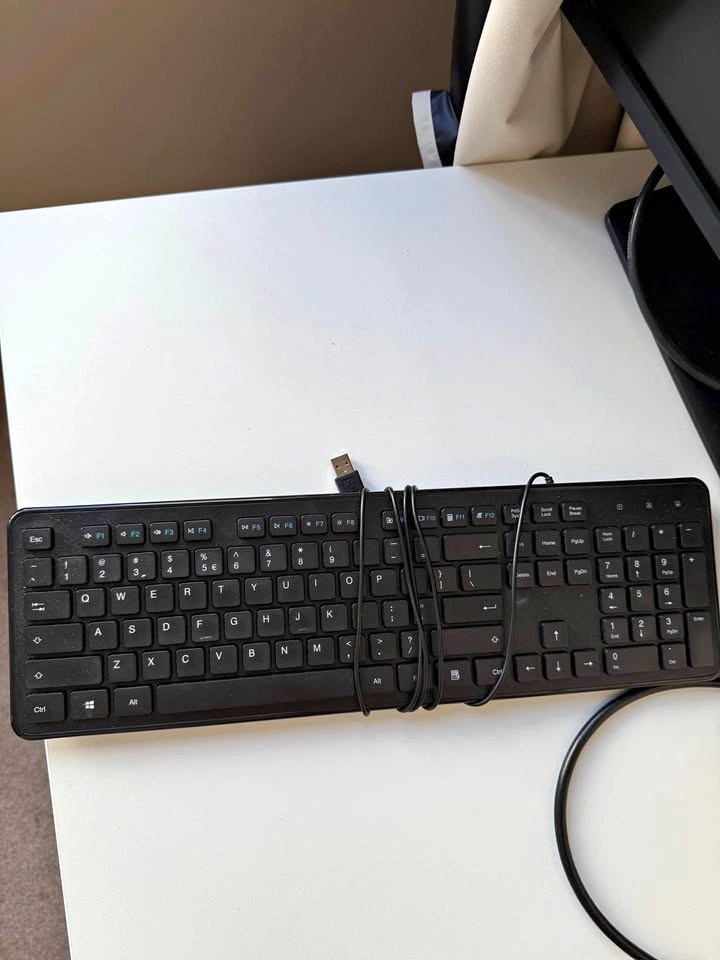 Black Wired USB Keyboard