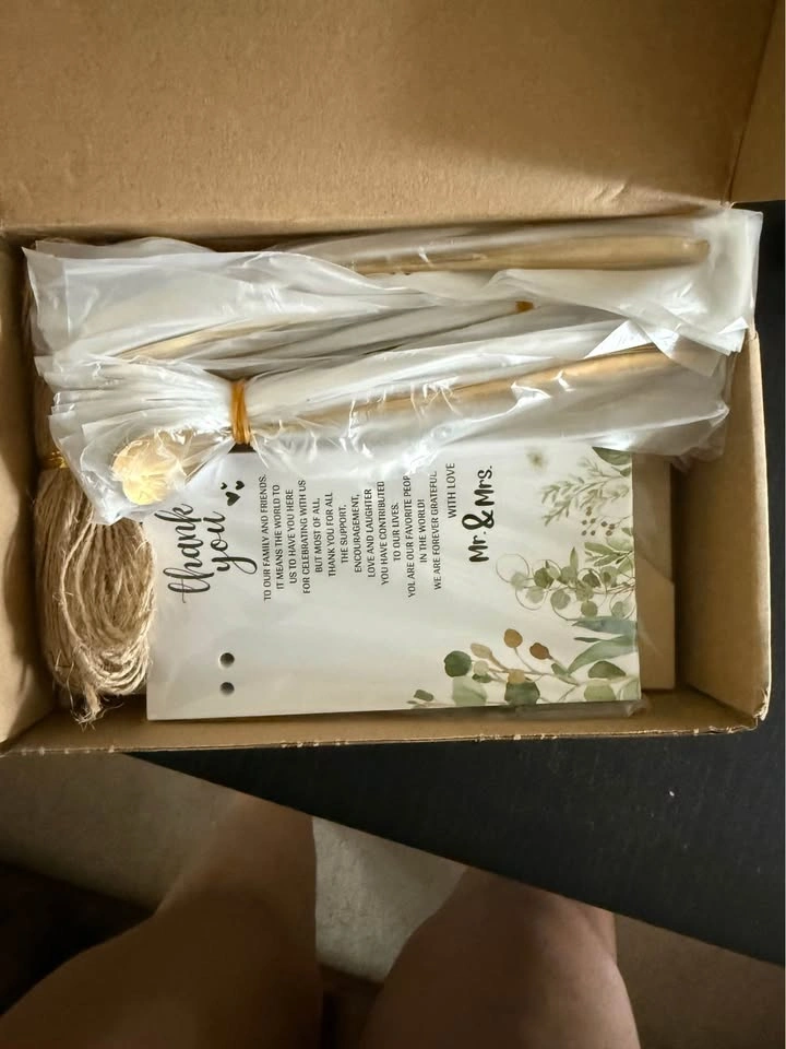 Wedding Favor Kit with Gold Spoons, Twine, and Signs - photo 2