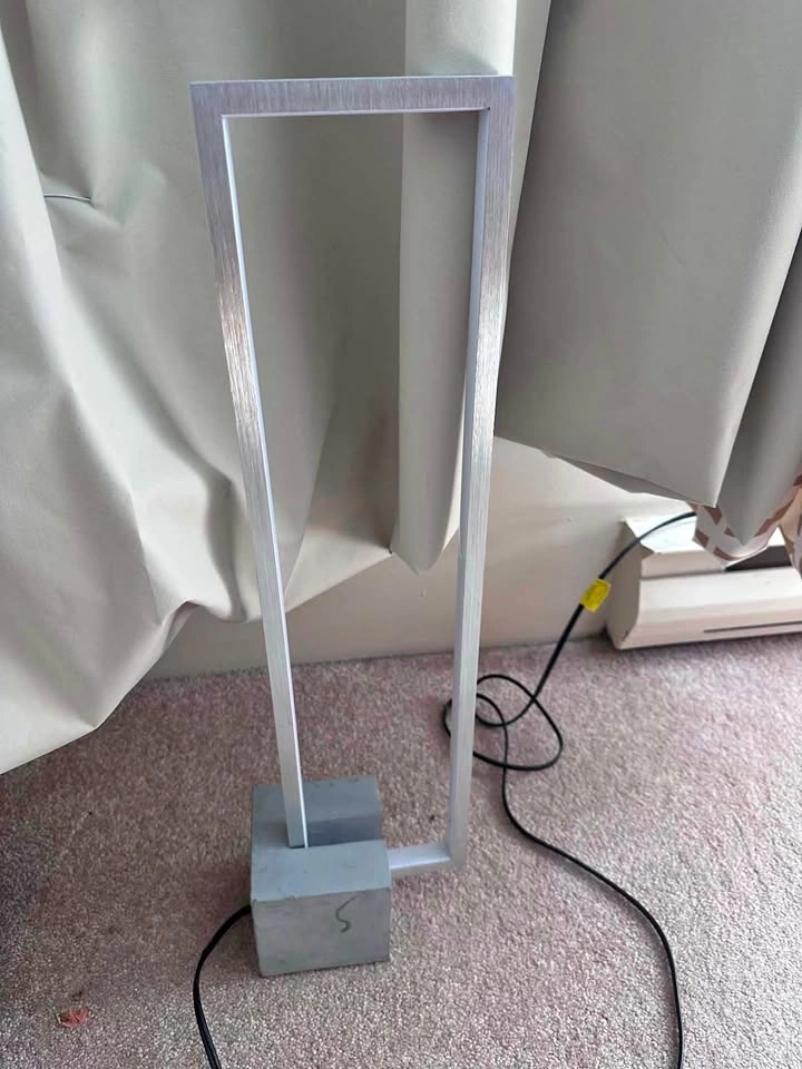 Lite Source Fantica Gray Cement Base LED Table Lamp