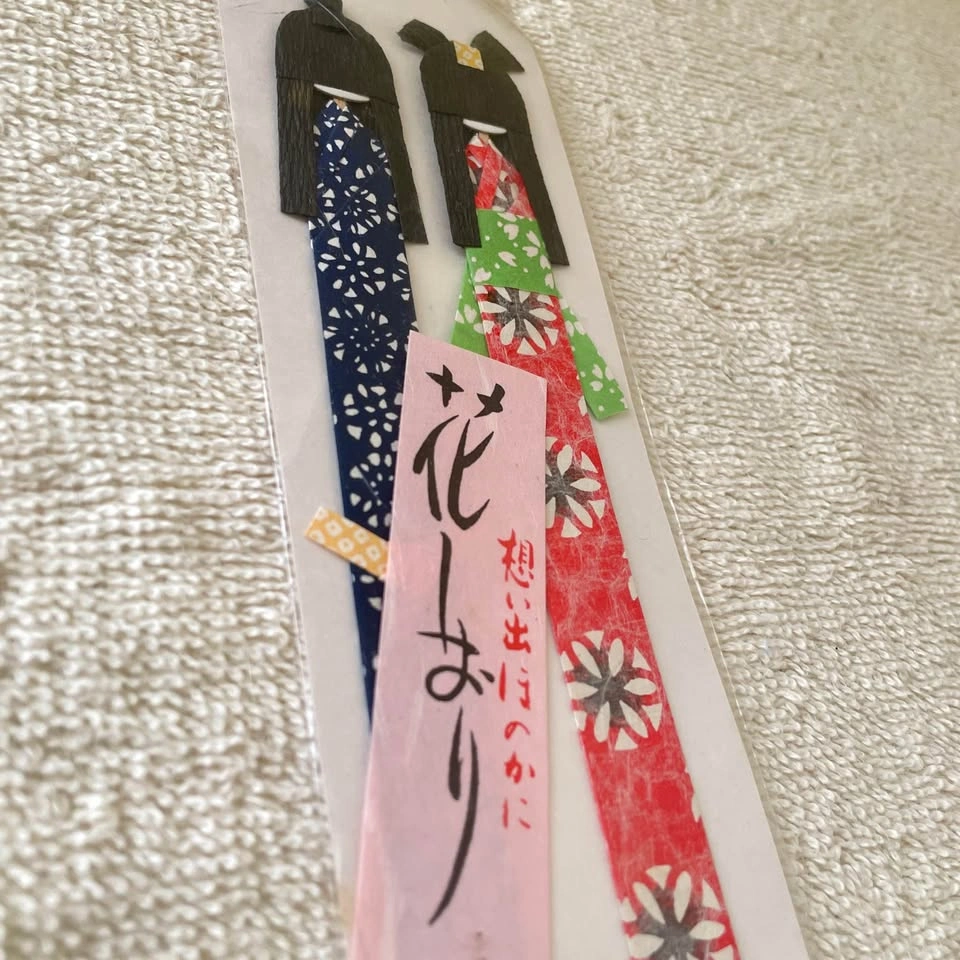 Bookmarks, Traditional Japanese Washi Paper Doll (Set of 2) - photo 3