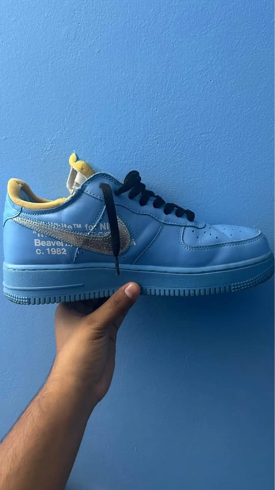 Nike Air Force 1 ’07 Virgil Off-White University Blue Size 9 - photo 4