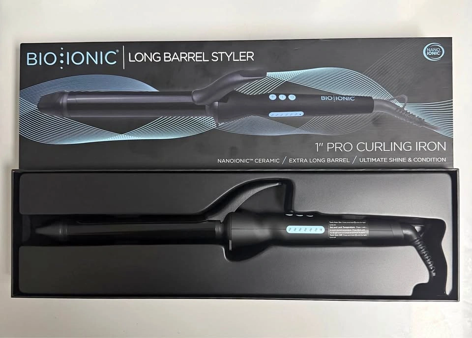 Bio Ionic Long Barrel Styler 1" Pro Curling Iron