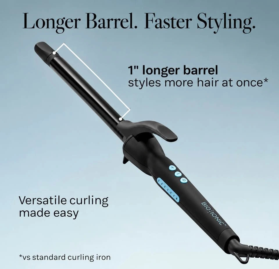 Bio Ionic Long Barrel Styler 1" Pro Curling Iron - photo 3