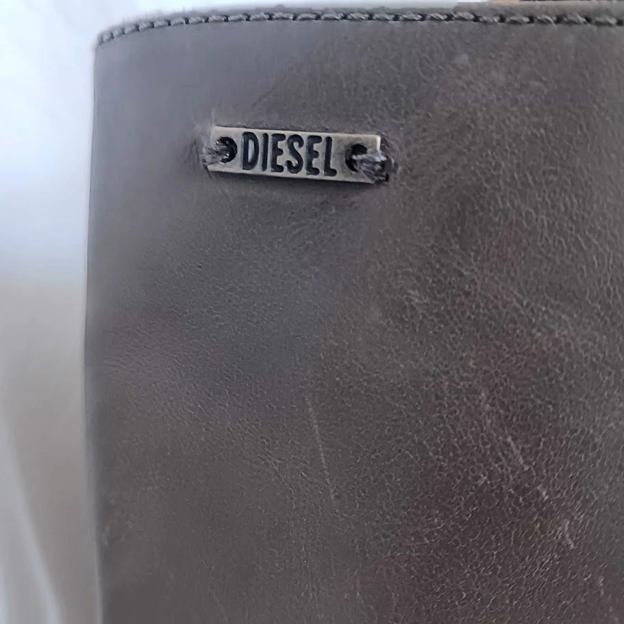Diesel Leather Knee-High Platform Boots – Size EU 40 - photo 3