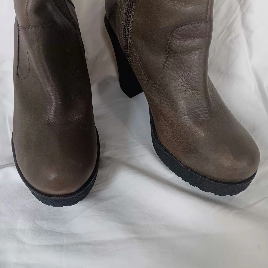 Diesel Leather Knee-High Platform Boots – Size EU 40 - photo 4