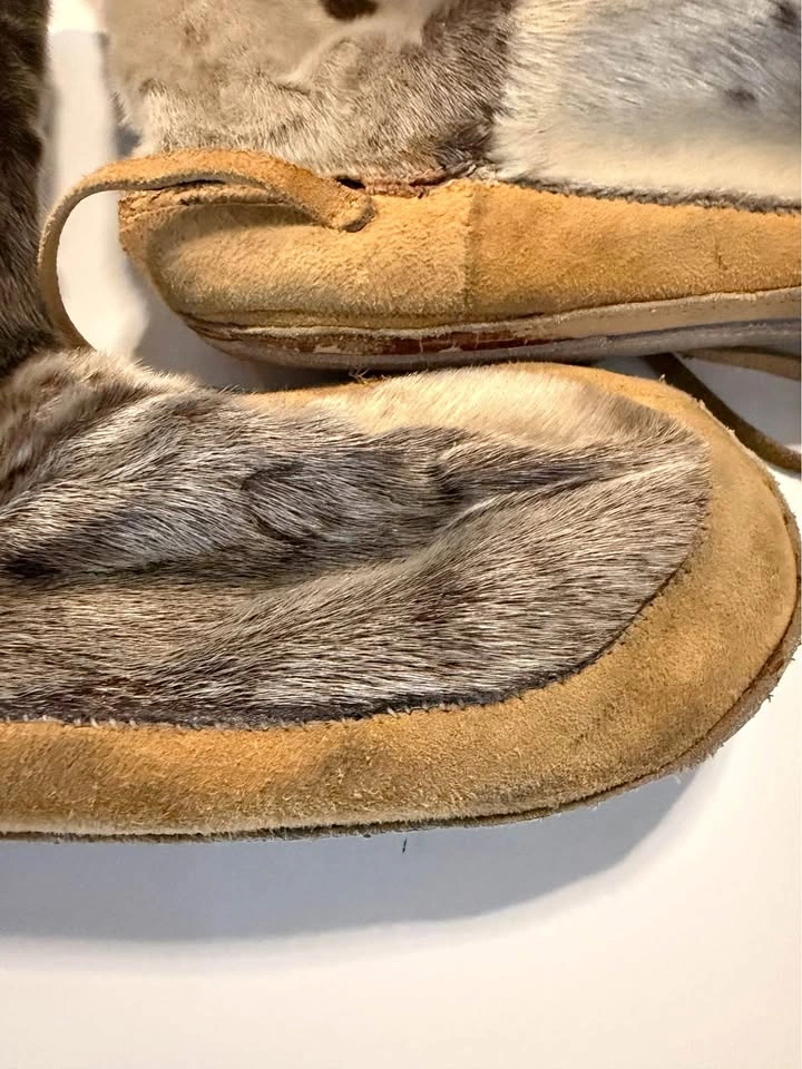 Vintage Indigenous Arctic Winter Mukluks - Handcrafted
