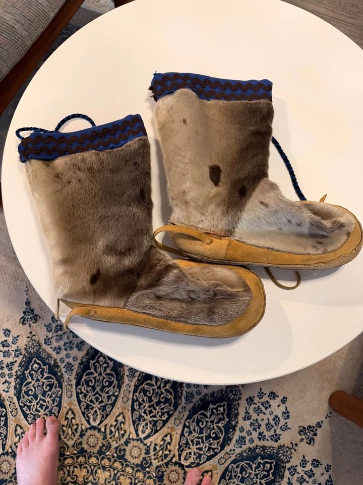 Vintage Indigenous Arctic Winter Mukluks - Handcrafted - photo 5