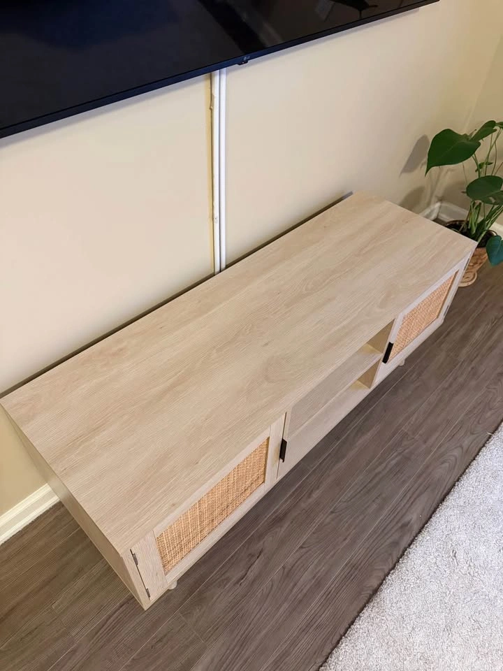 Boho Rattan TV Stand 📺 - photo 3