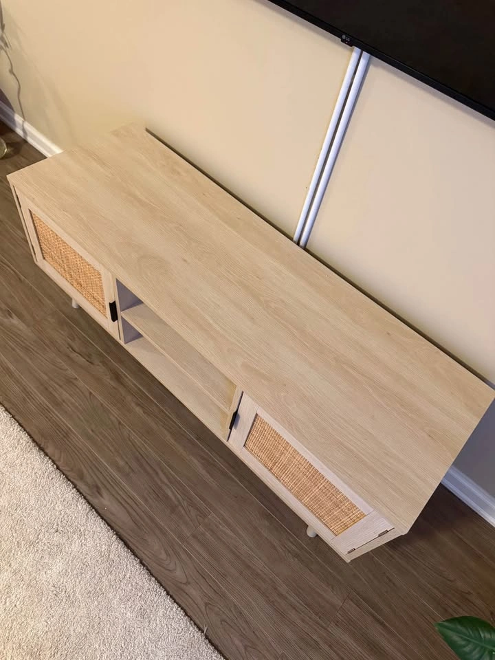Boho Rattan TV Stand 📺 - photo 4