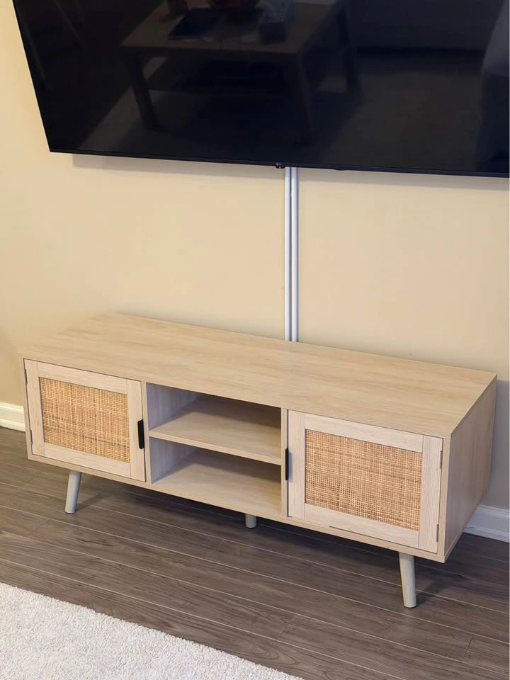 Boho Rattan TV Stand 📺 - photo 5